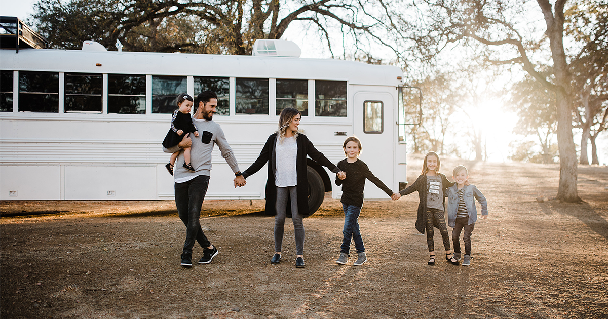 This School Bus Is a Tiny Home ... to a Family of 6!