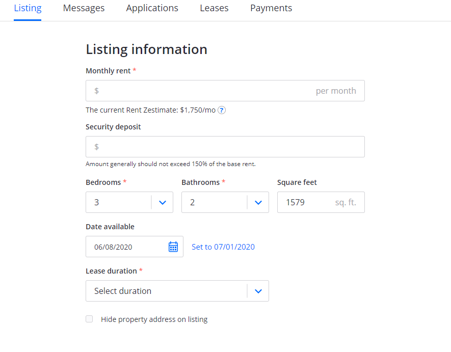 List A Rental On Zillow In 5 Easy Steps Zillow Rental Manager