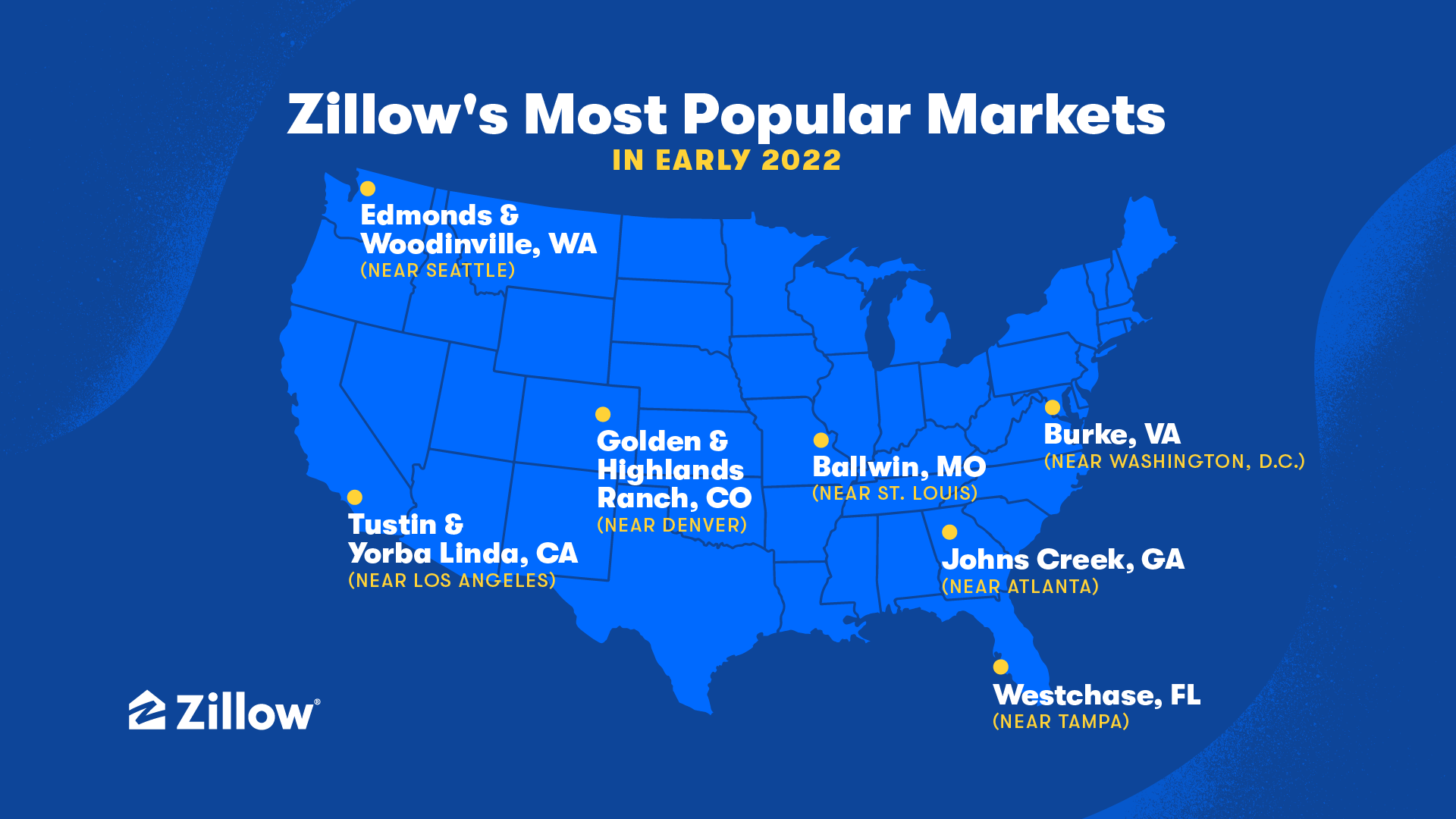Zillow’s Most Popular Markets of Early 2022 Pricey Suburbs Top the