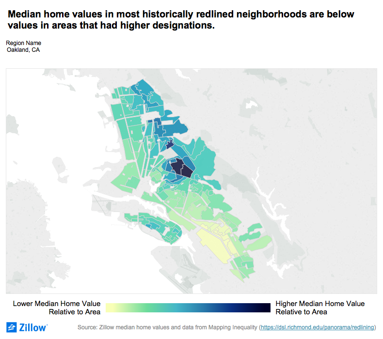 zillow maps home values Home Values Remain Low In Vast Majority Of Formerly Redlined zillow maps home values