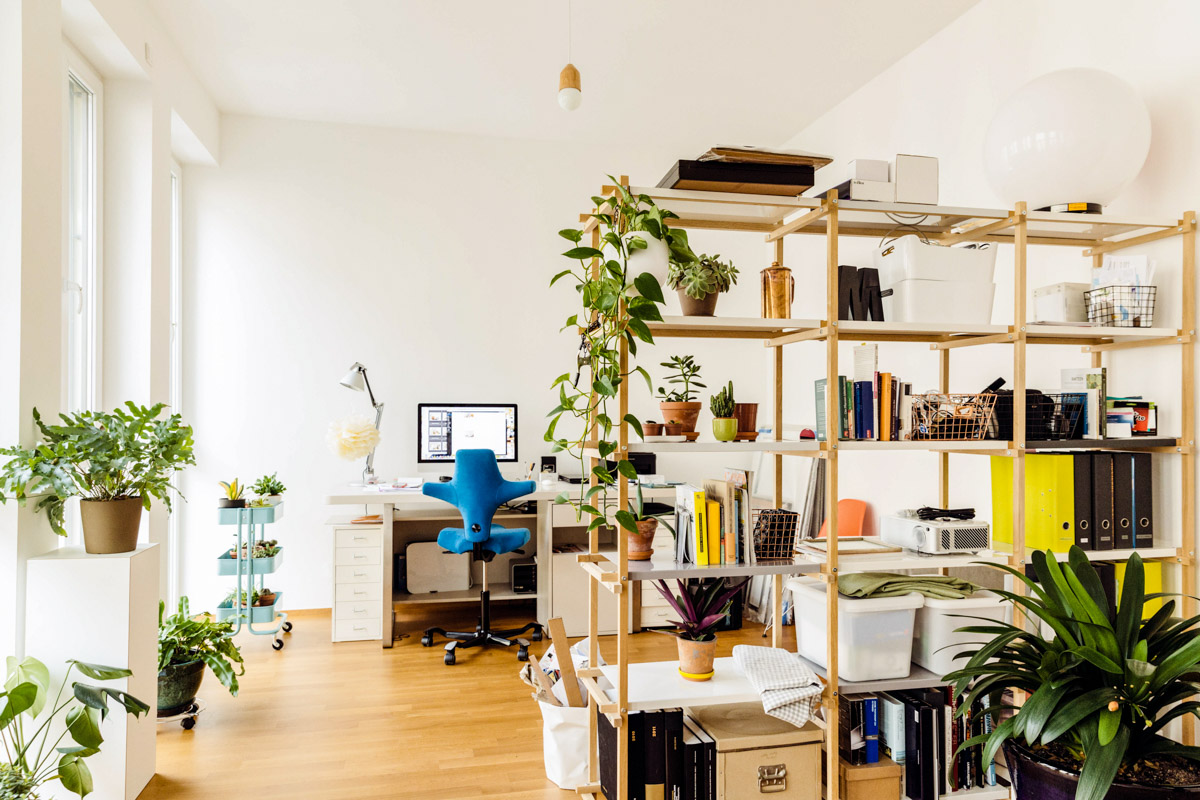 Try a room divider to optimize your home office