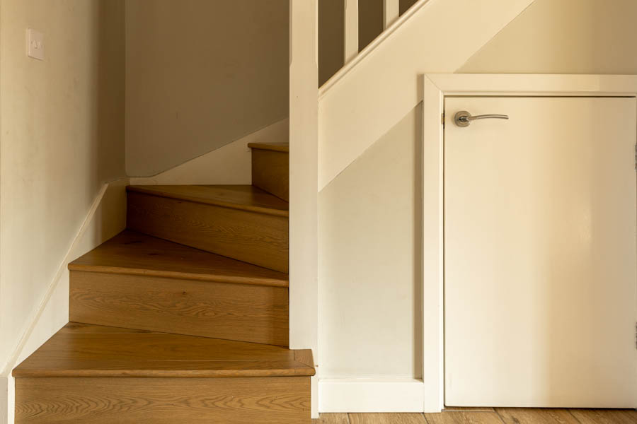 Haunted house architecture: Spandrel under the stairs