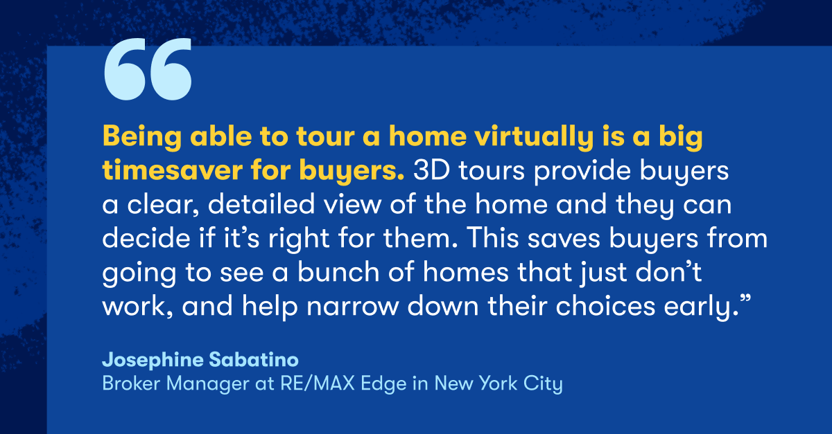 Quote from an agent on using technology to focus the search