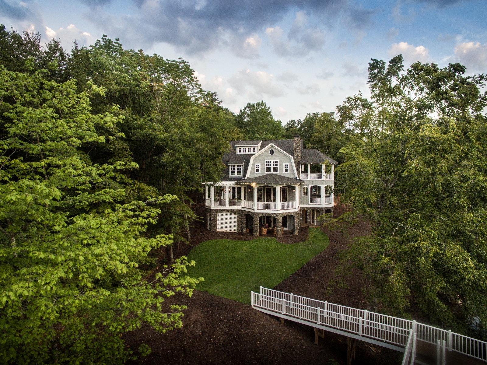 drone photo of my house