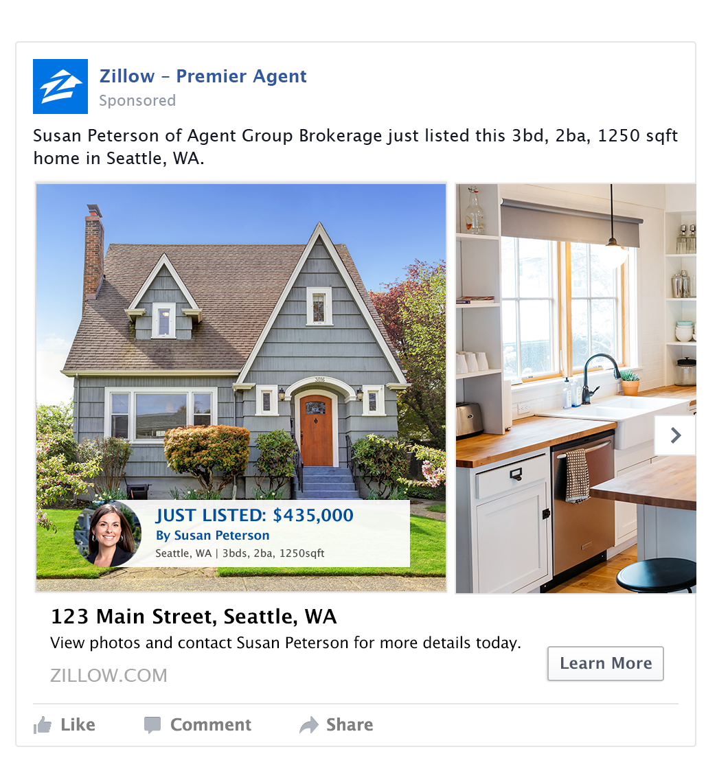 Real Estate Facebook Ads Examples image two