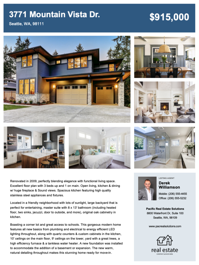 Real Estate Flyer Free Templates Zillow Premier Agent