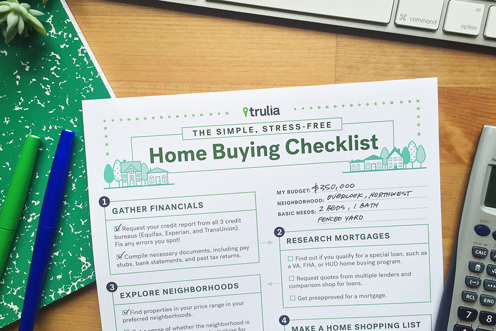 Trulia Home Buying Checklist