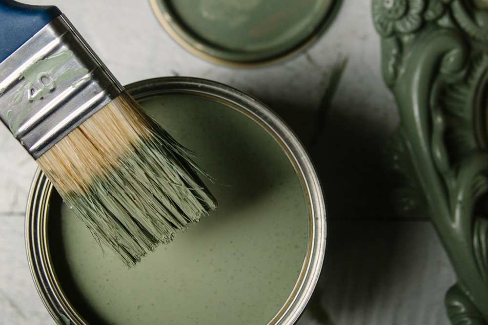 paintbrush and can for home staging tips