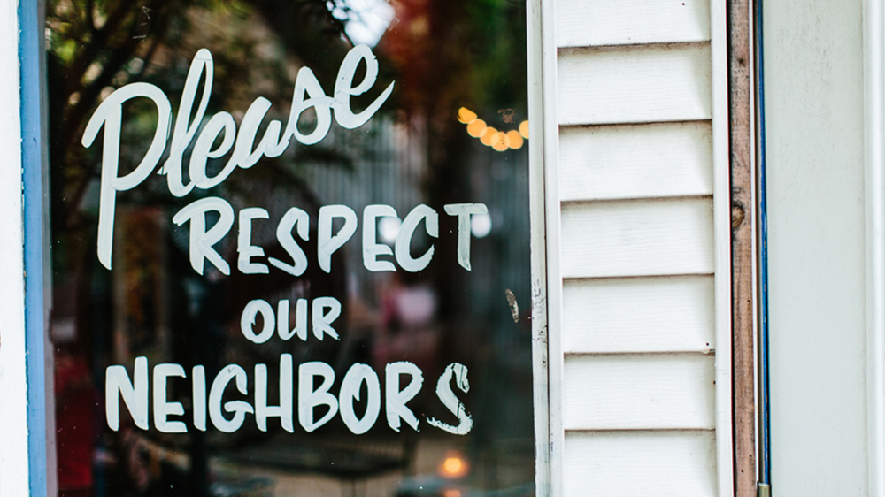 signs about annoying neighbors