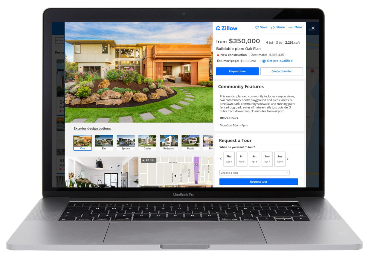 Open laptop displaying booking page