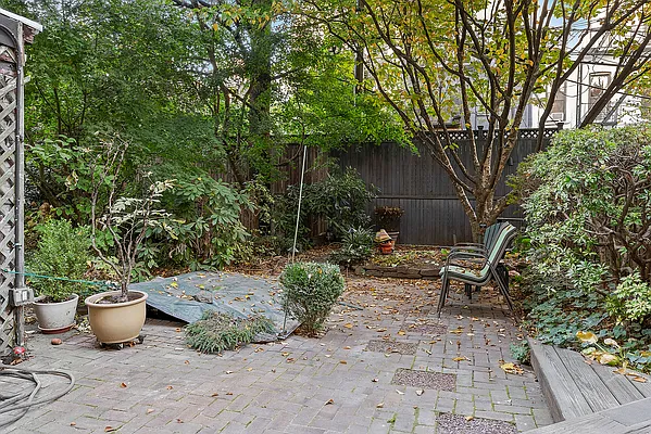 Park Slope back garden NYC rentals with outdoor space