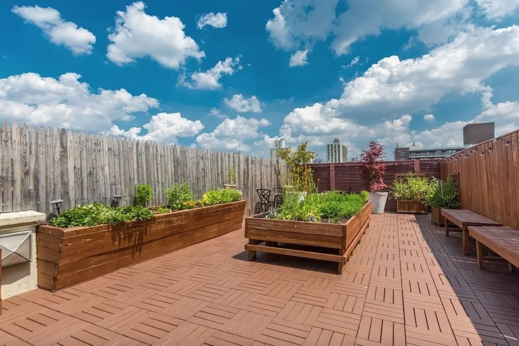 UWS rooftop terrace NYC rentals with outdoor space