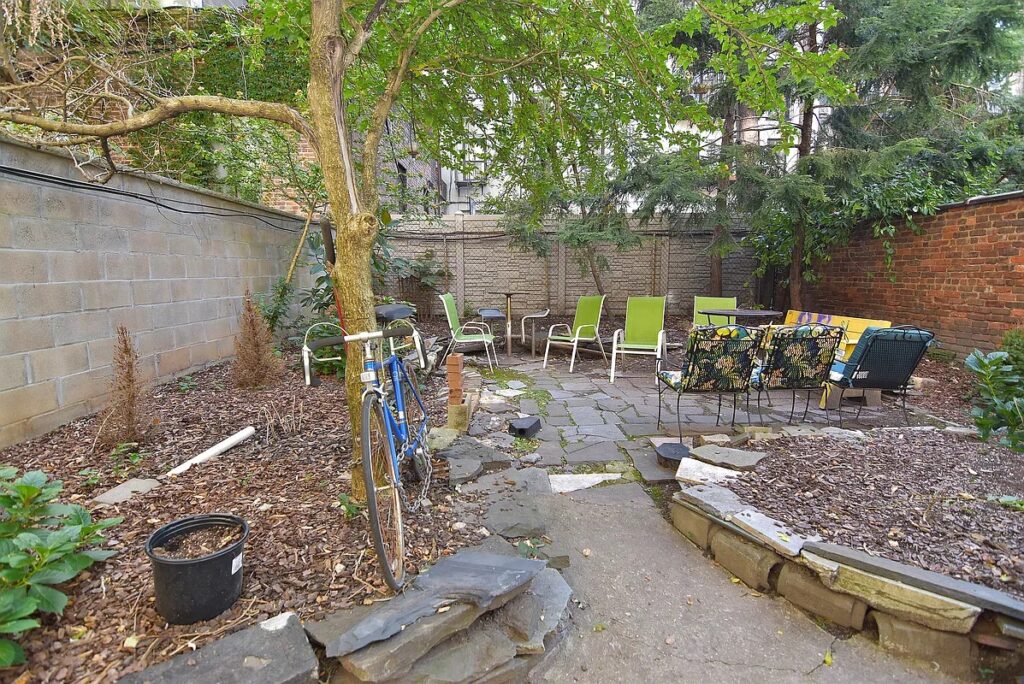 backyard of East Village rental