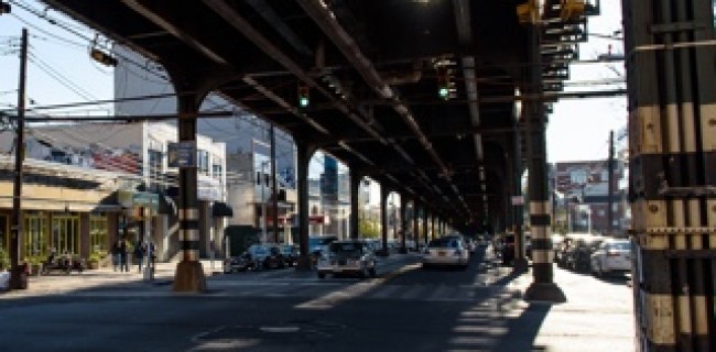 Under the Elevated tracks in Astoria