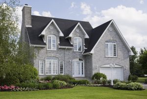 Exterior of traditional style suburban home