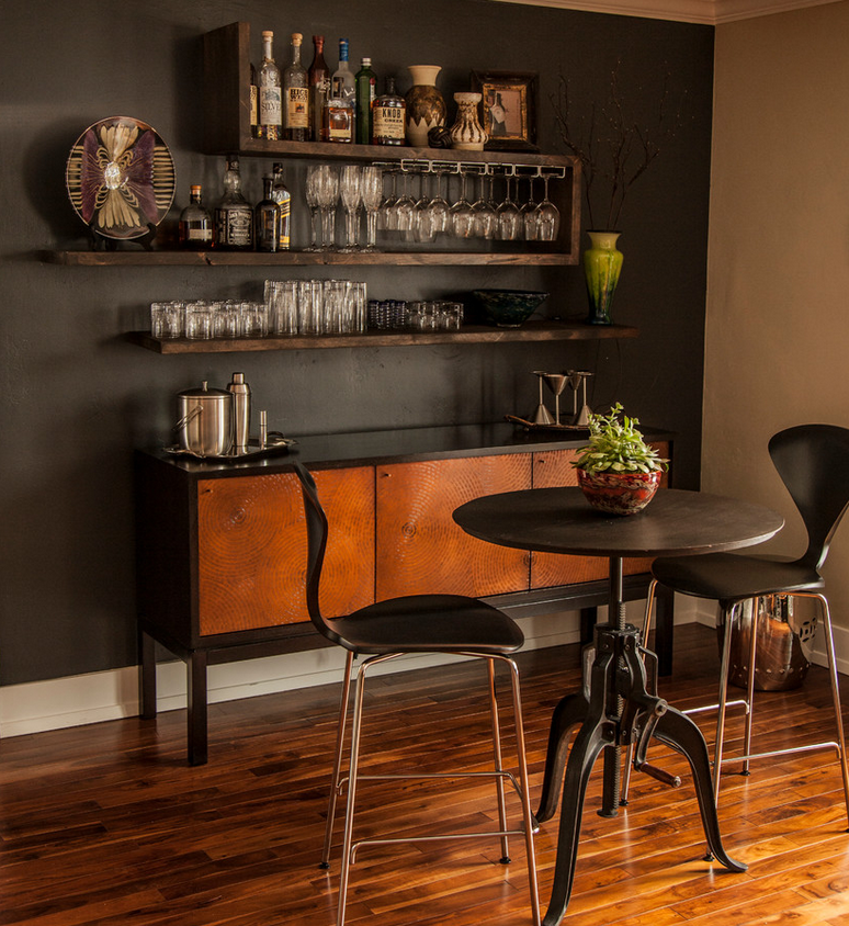 Turn Your Dining Room Into A Home Bar - HotPads Blog