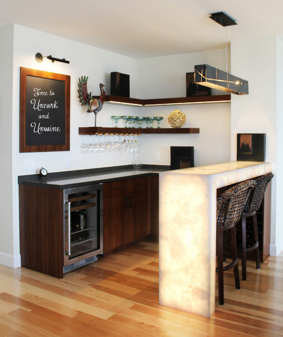Turn Your Dining Room Into A Home Bar - HotPads Blog
