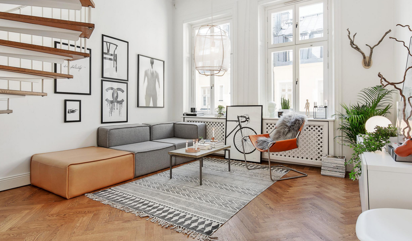 scandinavian minimalist living room