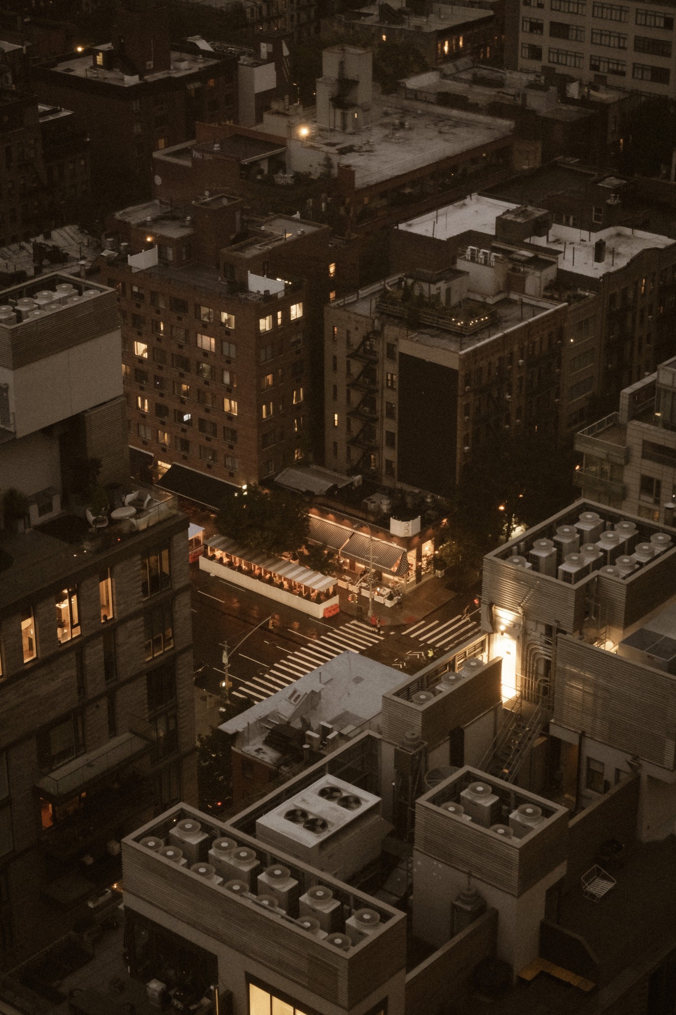 austin rutland - nighttime cafe in nyc image