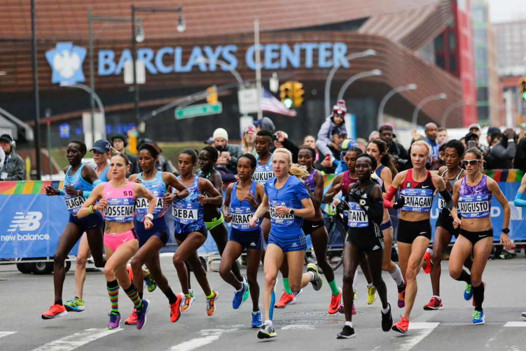 Image of where to Watch the NYC Marathon elite women fourth avenue