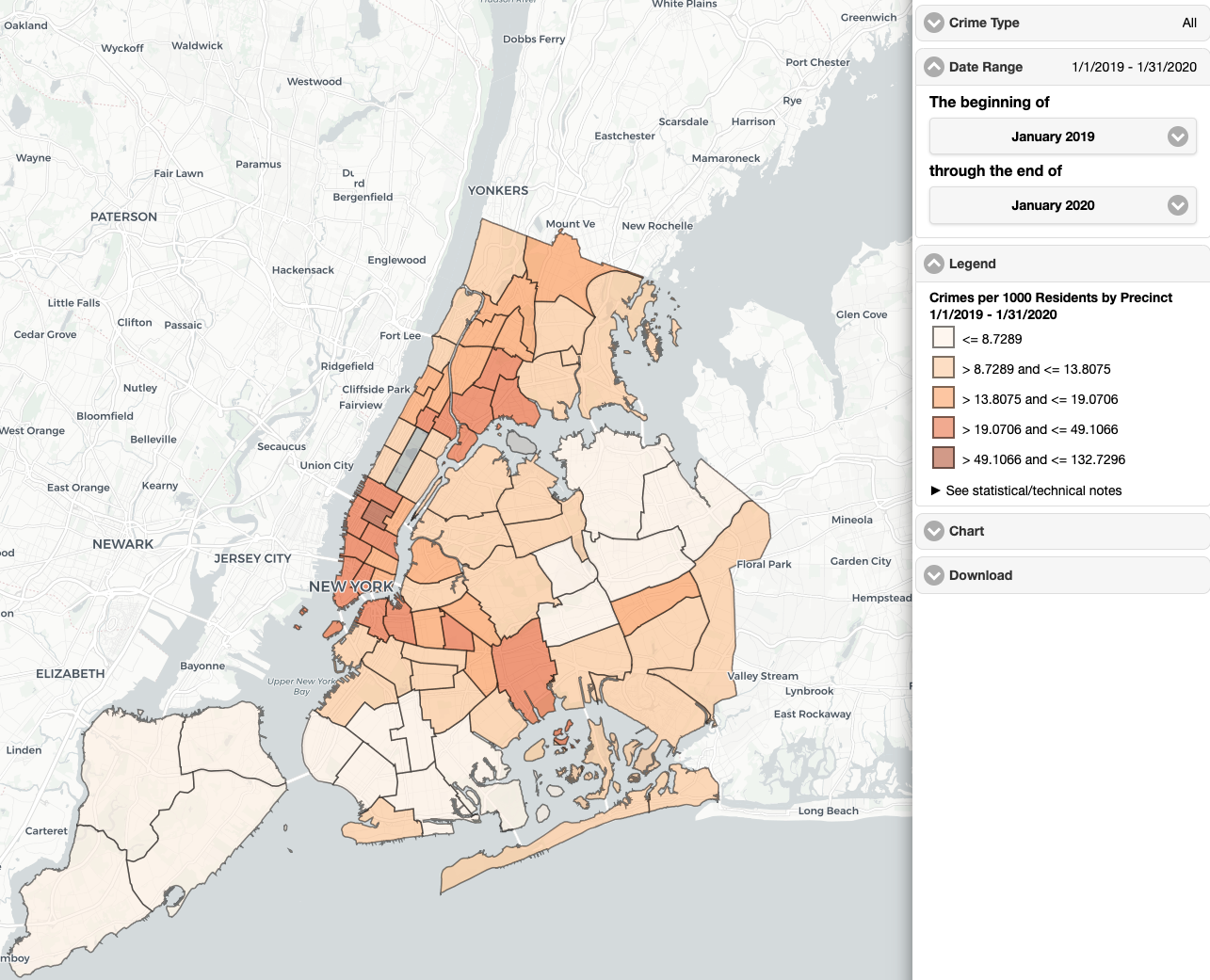 new york safety map Here Are The Safest Neighborhoods In Nyc For 2020 Streeteasy new york safety map
