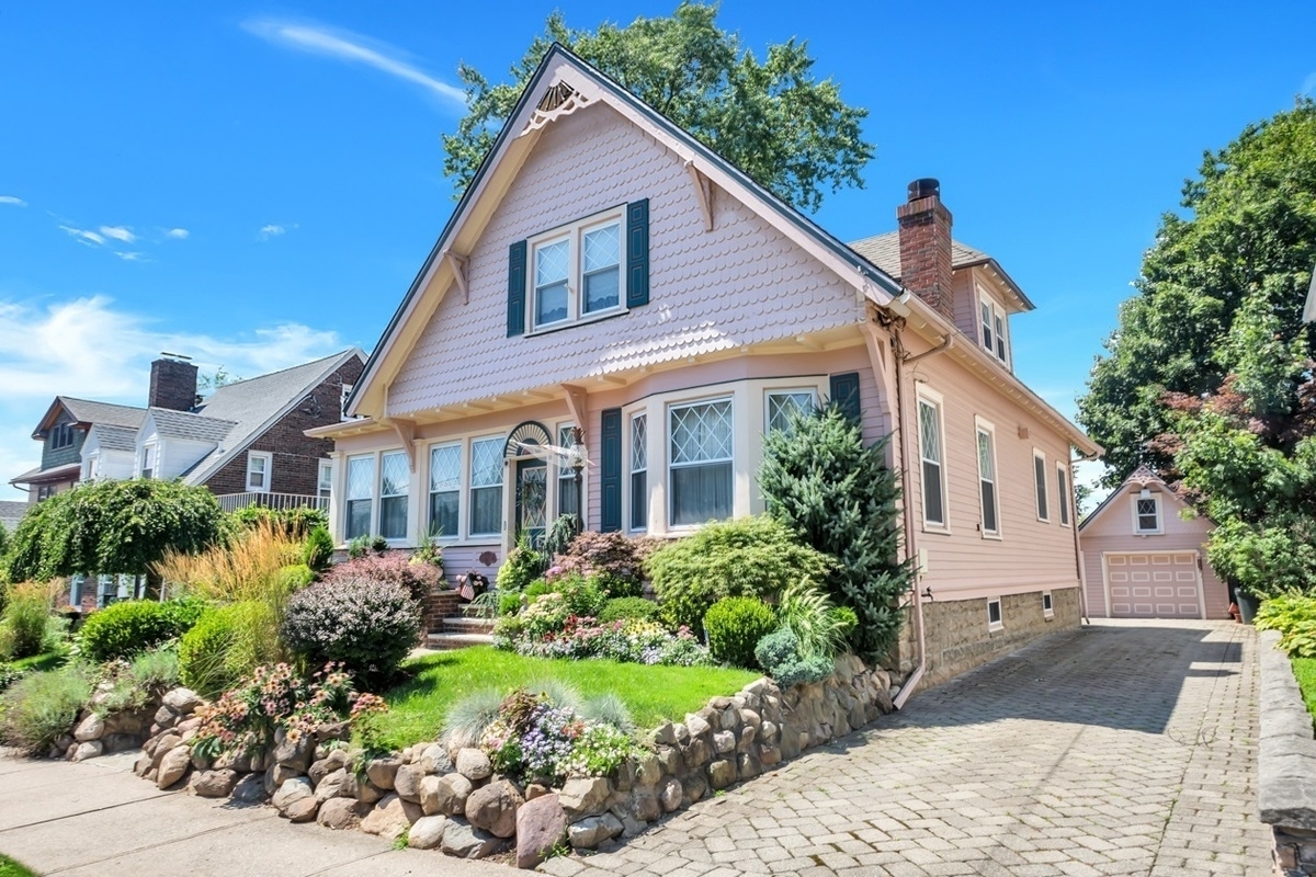 The housing stock in Staten Island includes charming post-wars like this pink house.
