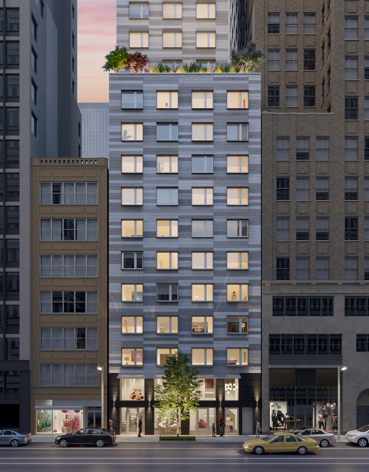 A rendering of the Flow Chelsea building