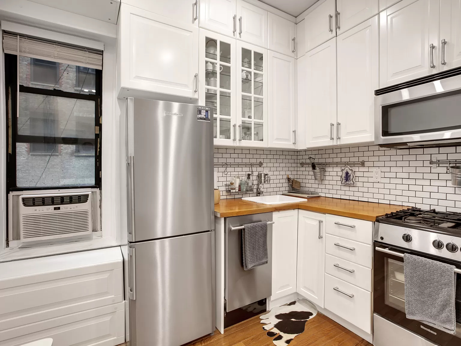 Inside a small, modern kitchen