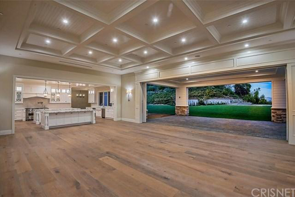 Kylie Jenner House In Hidden Hills CA Indoor Outdoor Living Room